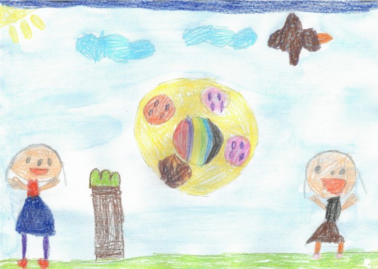 Mali sončki se igrajo z žogo – likovni natečaj