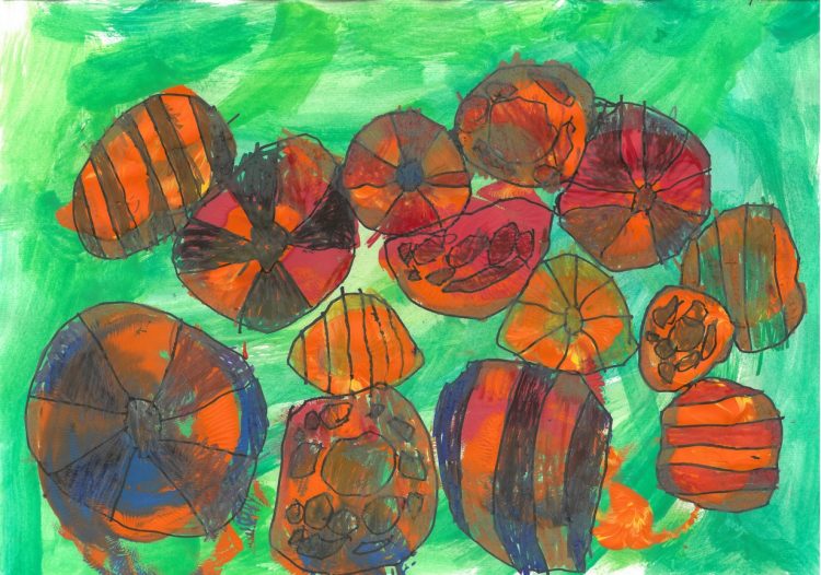 Mali sončki se igrajo z žogo – likovni natečaj