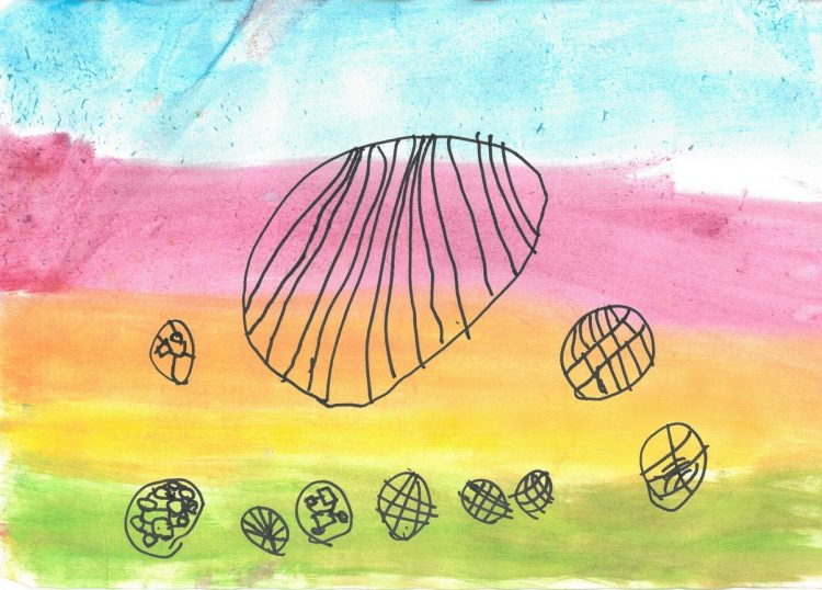 Mali sončki se igrajo z žogo – likovni natečaj