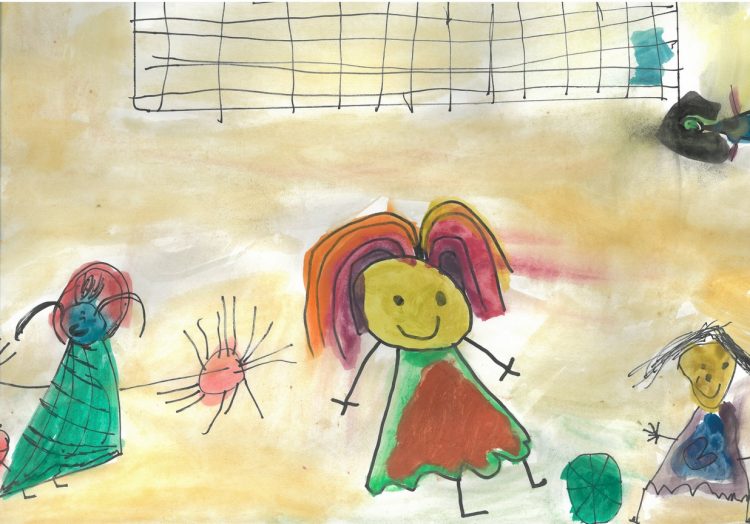 Mali sončki se igrajo z žogo – likovni natečaj