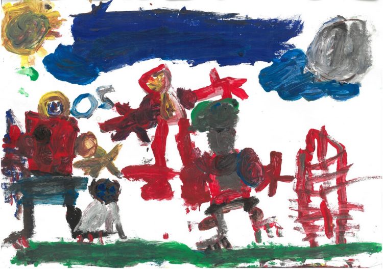 Mali sončki se igrajo z žogo – likovni natečaj