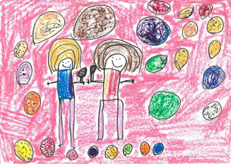 Mali sončki se igrajo z žogo – likovni natečaj