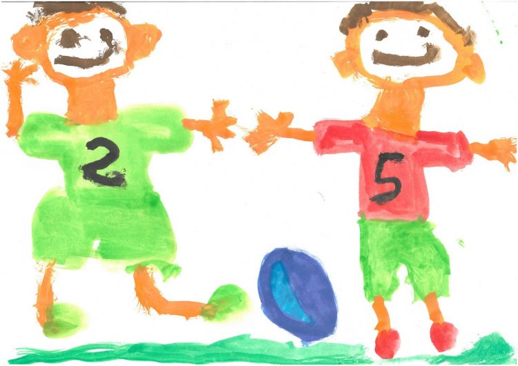 Mali sončki se igrajo z žogo – likovni natečaj