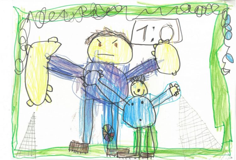 Mali sončki se igrajo z žogo – likovni natečaj