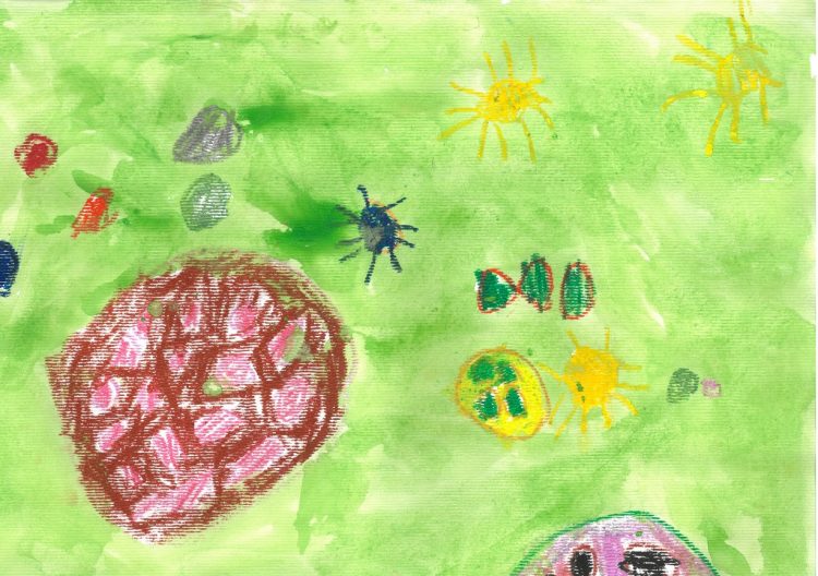 Mali sončki se igrajo z žogo – likovni natečaj