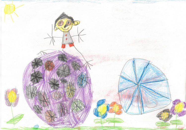 Mali sončki se igrajo z žogo – likovni natečaj