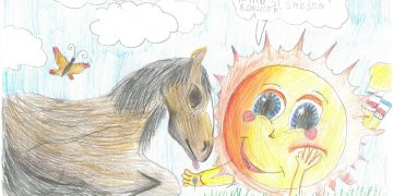 Zlati sončki tekajo po travniku – likovni natečaj